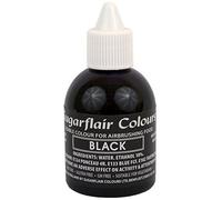 Sugarflair - AIRBRUSHING FOOD COLOUR - edible airbrush liquid colouring (Black)