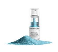 Sugarflair Baby Blue Edible Glitter Dust Spray (Non-Aerosol) - Add a Shimmering Lustre Sparkle to Cakes, Cupcakes, Chocolate, Baking, Desserts, Ice Cream, Drinks, Cocktails and more - 10g