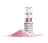Sugarflair Baby Pink Edible Glitter Dust Spray (Non-Aerosol) - Add a Shimmering Lustre Sparkle to Cakes, Cupcakes, Chocolate, Desserts, Ice Cream, Drinks, Cocktails and more - 10g