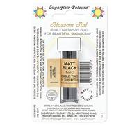 Sugarflair Blossom Tint Matt Black Food Colouring and Dusting Powder, Matt Finish, Brush On or Mix with Rejuvenator Spirit to Create a One of A Kind Cake - 7ml