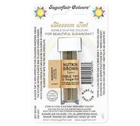 Sugarflair Blossom Tint Nutkin Brown Food Colouring and Dusting Powder, Matt Finish, Brush On or Mix with Rejuvenator Spirit to Create a One of A Kind Cake - 7ml