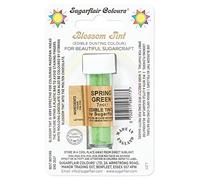 Sugarflair Blossom Tint Spring Green Food Colouring and Dusting Powder, Matt Finish, Brush On or Mix with Rejuvenator Spirit to Create a One of A Kind Cake - 7ml