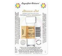 Sugarflair Blossom Tint White Food Colouring and Dusting Powder, Matt Finish, Brush On or Mix with Rejuvenator Spirit to Create a One of A Kind Cake - 7ml