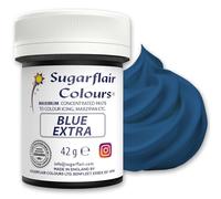 Sugarflair Blue Extra Food Colouring Paste 42g - Maximum Concentrated Paste Food Dye for Cake Decorating, Fondant, Buttercream, Cake Batter and More - Vegan, Kosher, Bake-Stable