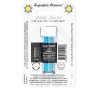 Sugarflair Blue Frost Edible Lustre Glitter, Add a Lustrous Shine to Cakes or Decorations. Brush On or Add Rejuvenator to Create Eye-Catching Edible Paint - 2g