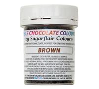 Sugarflair Brown Chocolate Colouring - Coloured Cocoa Butter for Colouring Chocolate or Painting Directly Onto Chocolate, Transfer Sheets or Moulds - 35g