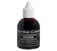 Sugarflair Brown Edible Airbrush Colour - Edible Food Colouring Airbrush Paint for Cakes, Cupcakes, Icing and Cake Decorations - 60ml