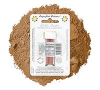 Sugarflair Brown Shimmer Edible Lustre Dust, Add a Lustrous Shine to Cakes or Decorations. Brush On or Add Rejuvenator to Create Eye-Catching Edible Paint, Gives Shine to Your Bakes - 2g