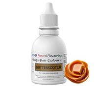 Sugarflair Butterscotch Flavouring - Natural Food Flavouring for Baking, Cakes, Ice Creams, Chocolates, Icings and More! Pack Your Bakes With A Delicious Natural Food Flavour Extract - 30ml