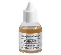 Sugarflair Caramel Natural Flavouring - Concentrated Natural Food Flavouring for use in Cakes, Cupcakes, Frostings, Drinks, Ice Creams - 30ml