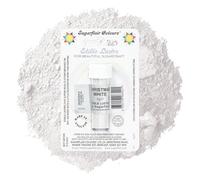 Sugarflair Christmas White Edible Lustre Dust, Add a Lustrous Shine to Cakes or Decorations. Brush On or Add Rejuvenator to Create Eye-Catching Edible Paint, Gives Shine to Your Bakes - 2g
