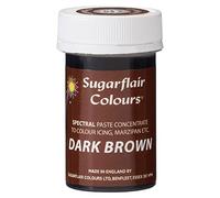 Sugarflair Concentrated Paste Food Colouring - Perfect for All Cake Making and Decoration (Dark Brown)