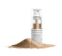 Sugarflair Dark Gold Edible Glitter Dust Spray (Non-Aerosol) - Add a Shimmering Lustre Sparkle to Cakes, Cupcakes, Chocolate, Desserts, Ice Cream, Drinks, Cocktails and more - 10g