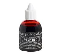 Sugarflair Deep Red Edible Airbrush Colour - Edible Food Colouring Airbrush Paint for Cakes, Cupcakes, Icing and Cake Decorations - 60ml