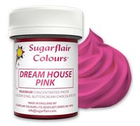 Sugarflair Dream House Pink Extra Food Colouring Paste 42g - Maximum Concentrated Paste Food Dye for Cake Decorating, Fondant, Buttercream, Cake Batter and More - Vegan, Kosher, Bake-Stable