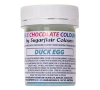 Sugarflair Duck Egg Chocolate Colouring - Coloured Cocoa Butter for Colouring Chocolate or Painting Directly Onto Chocolate, Transfer Sheets or Moulds - 35g