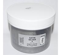 Sugarflair Edible Lustre Colour - Satin Silver 100g Value Pack