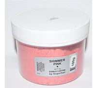 Sugarflair Edible Lustre Colour - Shimmer Pink 100g Value Pack