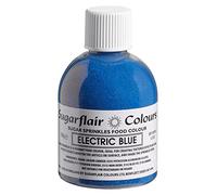 Sugarflair Electric Blue Edible Glitter Sugar Sprinkles - for Cake Decorating, Sprinkle on Cakes, Cupcakes Treats, Desserts Ice Cream and Deserts - 100g