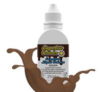 Sugarflair Essentials Brown Liquid Food Colouring 25ml - Vibrant Concentrated Water Based Dye for Cake Decorating, Sugar Paste, Buttercream, Royal Icing, Macarons - Bake-Stable, Vegan, Kosher