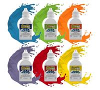 Sugarflair Essentials Rainbow Food Colouring Set 6x 25ml - Concentrated Liquid Food Dye for Cake Decorating, Fondant, Buttercream, Royal Icing, Macarons - Vegan, Kosher, Bake-Stable