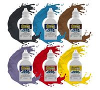 Sugarflair Essentials Starter Food Colouring Set 6x 25ml - Concentrated Liquid Food Dye for Cake Decorating, Fondant, Buttercream, Royal Icing, Macarons - Vegan, Kosher, Bake-Stable