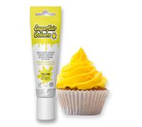 Sugarflair Essentials Yellow Food Colouring Gel 25g - Vibrant Concentrated Gel Dye for Cake Decorating, Buttercream, Fondant, Royal Icing - Bake-Stable, Vegan, Kosher