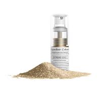 Sugarflair Extreme Gold Edible Glitter Dust Spray (Non-Aerosol) - Add a Shimmering Lustre Sparkle to Cakes, Cupcakes, Chocolate, Desserts, Ice Cream, Drinks, Cocktails and more - 10g