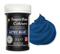 Sugarflair Pastel Aztec Blue Food Colouring Paste - Highly Concentrated Food Colouring for Use with Sugarpaste, Modelling Pastes, Fondant, Buttercream, Royal Icing, Cake Mixes and more - 25g