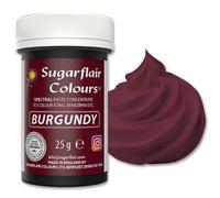 Sugarflair Spectral Burgundy Food Colouring Paste, Highly Concentrated Food Colouring for Buttercream, Sugar Paste, Royal Icing, Cake Mixes and More! Vibrant Colour Food Dye - 25g