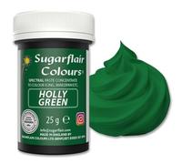 Sugarflair Spectral Holly Green Food Colouring Paste, Highly Concentrated Food Colouring for Buttercream, Sugar Paste, Royal Icing, Cake Mixes and More! Vibrant Colour Food Dye - 25g