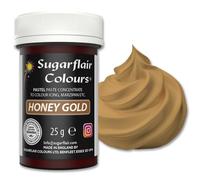 Sugarflair Honey Gold Pastel Food Colouring Paste, Highly Concentrated for Use with Sugar Pastes, Buttercream, Royal Icing or Cake Mix, Subtle Colour Dye - 25g (Pack of 2)