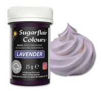 Sugarflair Pastel Lavender Food Colouring Paste - Highly Concentrated Food Colouring for Use with Sugarpaste, Modelling Pastes, Fondant, Buttercream, Royal Icing, Cake Mixes and more - 25g