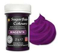 Sugarflair Pastel Magenta Food Colouring Paste - Highly Concentrated Food Colouring for Use with Sugarpaste, Modelling Pastes, Fondant, Buttercream, Royal Icing, Cake Mixes and more - 25g