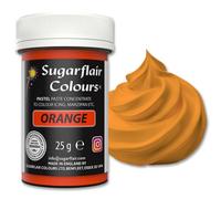 Sugarflair Pastel Orange Food Colouring Paste - Highly Concentrated Food Colouring for Use with Sugarpaste, Modelling Pastes, Fondant, Buttercream, Royal Icing, Cake Mixes and more - 25g