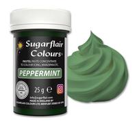 Sugarflair Pastel Peppermint Food Colouring Paste - Highly Concentrated Food Colouring for Use with Sugarpaste, Modelling Pastes, Fondant, Buttercream, Royal Icing, Cake Mixes and more - 25g