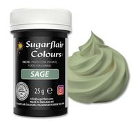 Sugarflair Food Colouring Paste Sage, Pastel Highly Concentrated Food Colouring for Buttercream, Sugar Paste, Royal Icing, Cake Decorations and More! Vibrant Colour Food Dye! - 25g