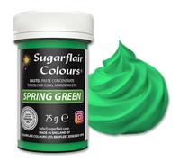 Sugarflair Pastel Spring Green Food Colouring Paste - Highly Concentrated Food Colouring for Use with Sugarpaste, Modelling Pastes, Fondant, Buttercream, Royal Icing, Cake Mixes and more - 25g
