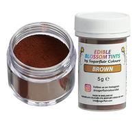 Sugarflair Food Colouring Powder Dust Brown Blossom Tint, Use on Cake Decorations or Colour Sugarpaste, Fondant, Icing, Chocolate, Buttercream, Royal Icing, Macarons and More! - 5g