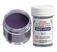 Sugarflair Food Colouring Powder Dust Grape Violet Blossom Tint, Use on Cake Decorations or Colour Sugarpaste, Fondant, Icing, Chocolate, Buttercream, Royal Icing, Macarons and More! - 5g
