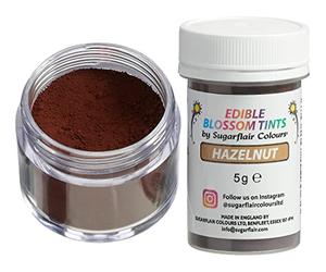 Sugarflair Food Colouring Powder Dust Hazelnut Blossom Tint, Use on Cake Decorations or Colour Sugarpaste, Fondant, Icing, Chocolate, Buttercream, Royal Icing, Macarons and More! - 5g