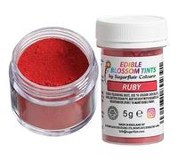 Sugarflair Food Colouring Powder Dust Ruby Blossom Tint, Use on Cake Decorations or Colour Sugarpaste, Fondant, Icing, Chocolate, Buttercream, Royal Icing, Macarons and More! - 5g