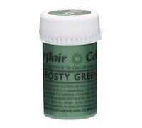 Sugarflair Frosty Green Satin Food Colouring Paste, Highly Concentrated for Use with Sugar Pastes, Buttercream, Royal Icing or Cake Mix, Vibrant Colour Dye - 25g