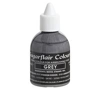 Sugarflair Grey Edible Airbrush Colour - Edible Food Colouring Airbrush Paint for Cakes, Cupcakes, Icing and Cake Decorations - 60ml