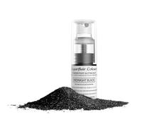 Sugarflair Midnight Black Edible Glitter Dust Spray (Non-Aerosol) - Add a Shimmering Lustre Sparkle to Cakes, Cupcakes, Chocolate, Desserts, Ice Cream, Drinks, Cocktails and more - 10g