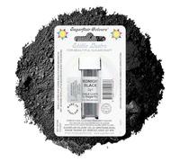 Sugarflair Midnight Black Edible Lustre Dust, Add a Lustrous Shine to Cakes or Decorations. Brush On or Add Rejuvenator to Create Eye-Catching Edible Paint, Gives Shine to Your Bakes - 2g
