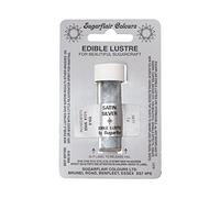 Sugarflair New Edible Lustre Powder - Satin Silver