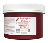 Sugarflair Orange Extra Food Colouring Paste 400g - Maximum Concentrated Paste Food Dye for Cake Decorating, Fondant, Buttercream, Cake Batter and More - Vegan, Kosher, Bake-Stable