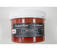 Sugarflair Paste Colours - Pastel- Food Colouring - Brown -400g Bulk Pack