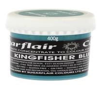Sugarflair Paste Colours - Pastel- Food Colouring - Kingfisher Blue -400g Bulk Pack
